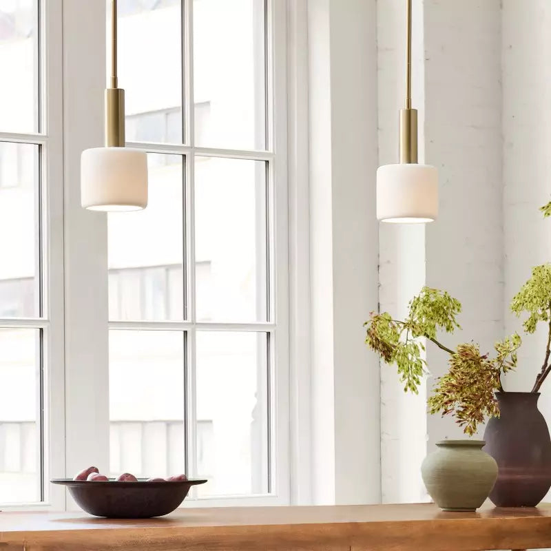 Arden Ivory Modern Porcelain Pendant Light
