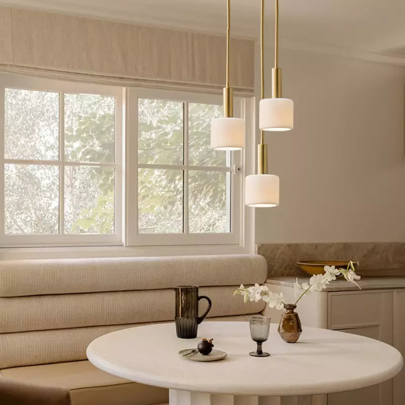 Arden Ivory Modern Porcelain Pendant Light