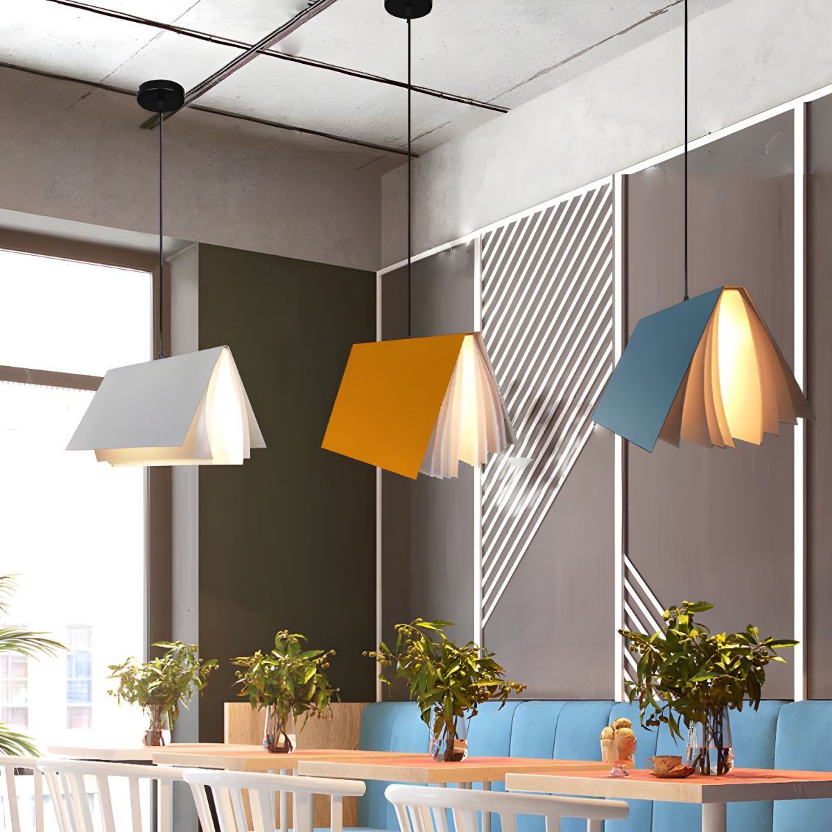 Minori Creative Colorful Book Pendant Light