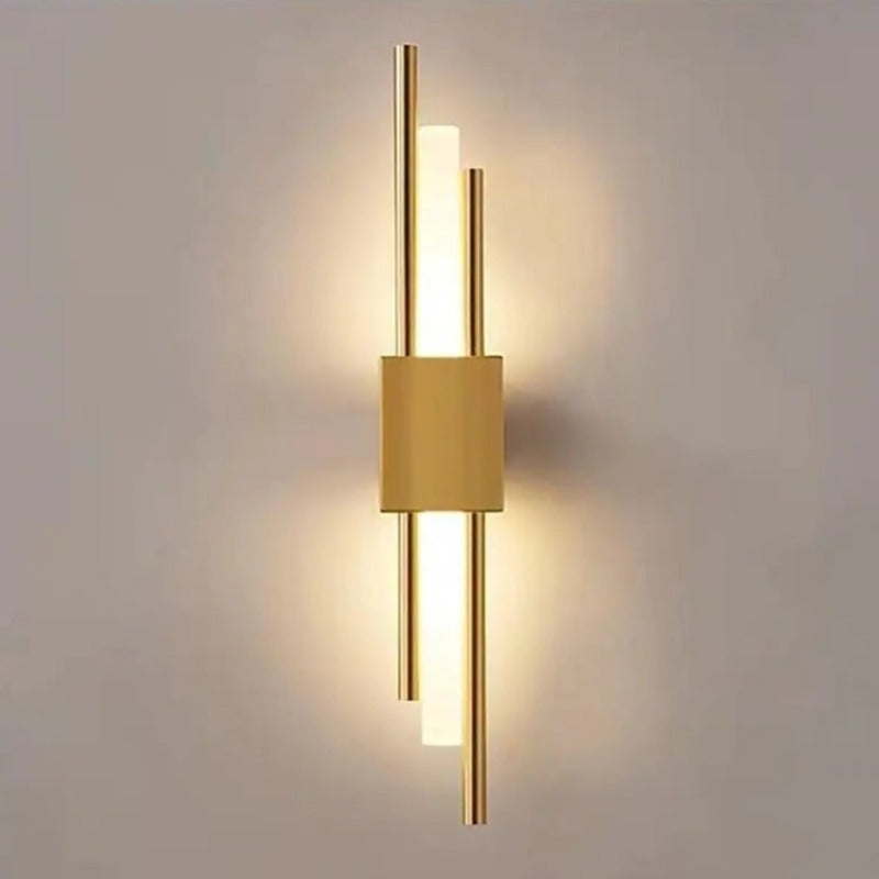 LuminArt - Stylish Black/Gold LED Lamp