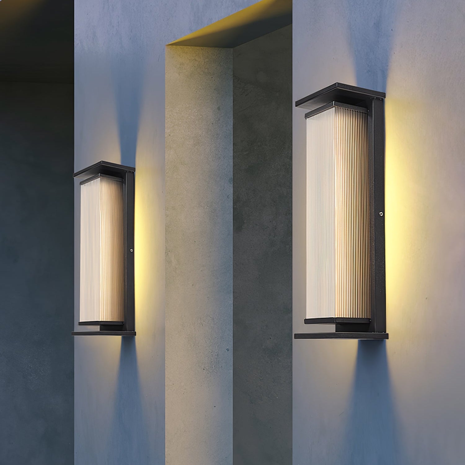 Rectangular Box Outdoor Wall Lamp