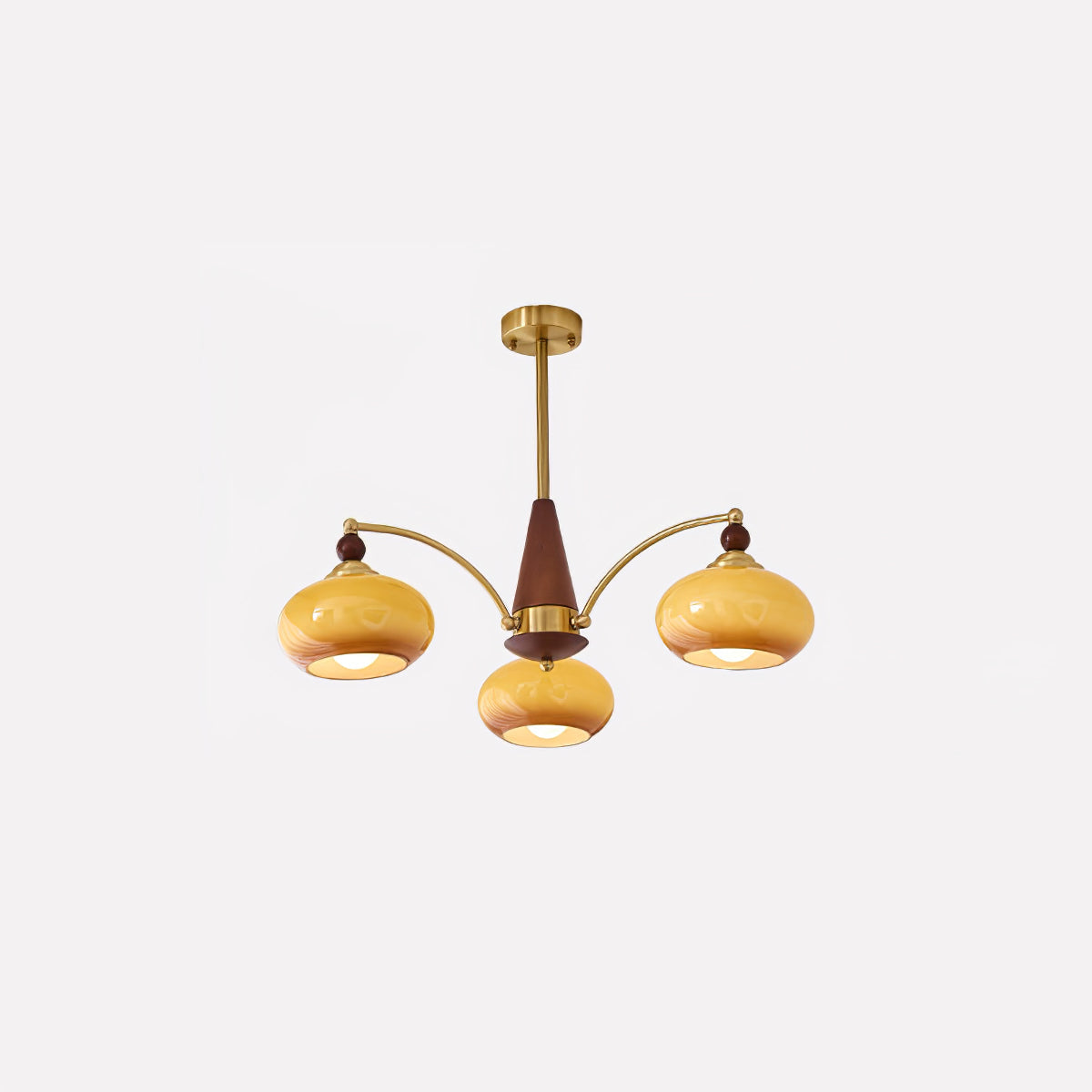 Retro Calliope Cream Wind Glass Chandelier