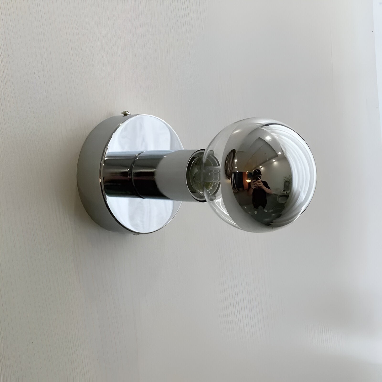 Bonnie Retro Iron Spherical Glass Wall Light