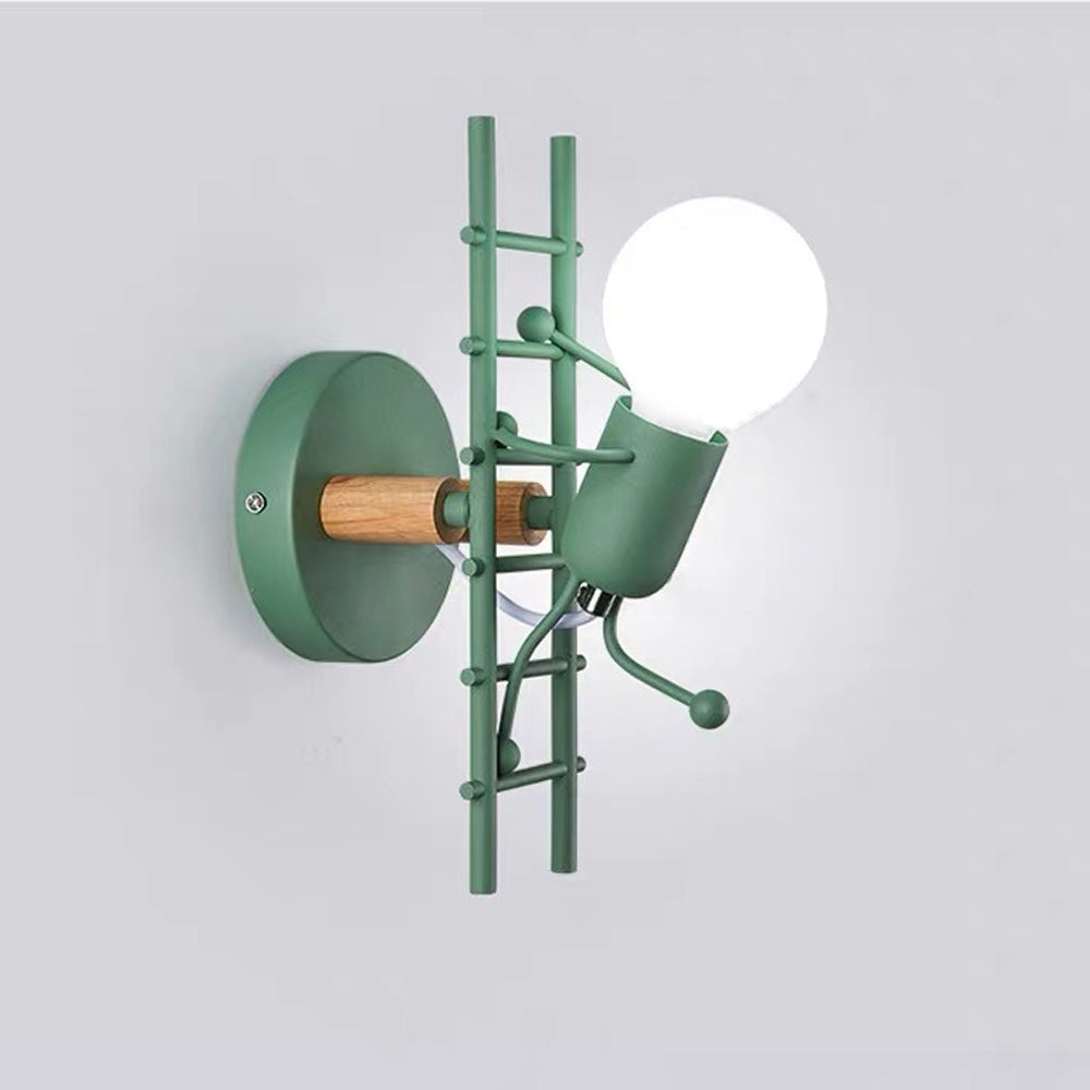 Retro Iron Art Villain Staircase Wall Lamp