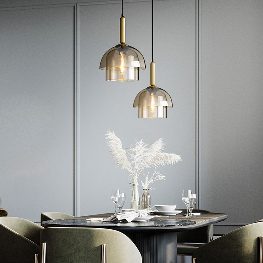 Clued Creative Minimalist Dome Glass Pendant Light