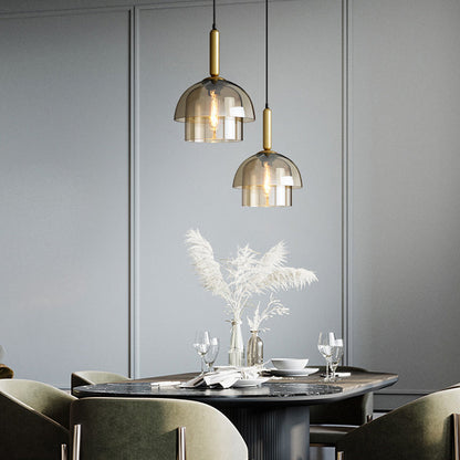 Clued Creative Minimalist Dome Glass Pendant Light