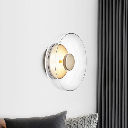 The Shimmering Glow Premium Minimalist Brass Wall Light