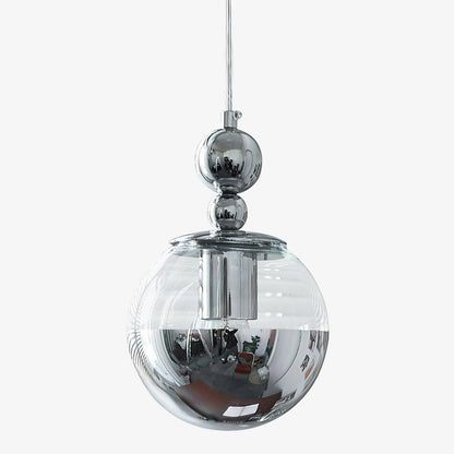 Orbique Bauhaus Chrome Mirrorball Glass Pendant Light