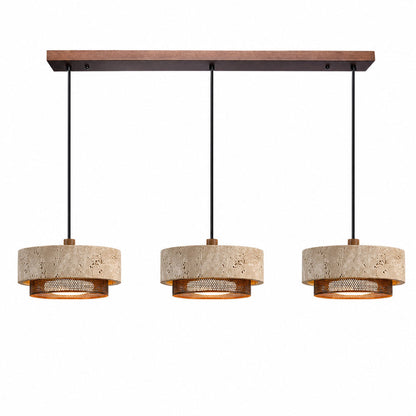 Kaelen Modern Travertine Pendant Light
