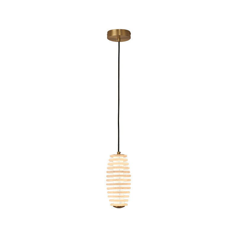 Lustre LED en acrylique creux rond scandinave