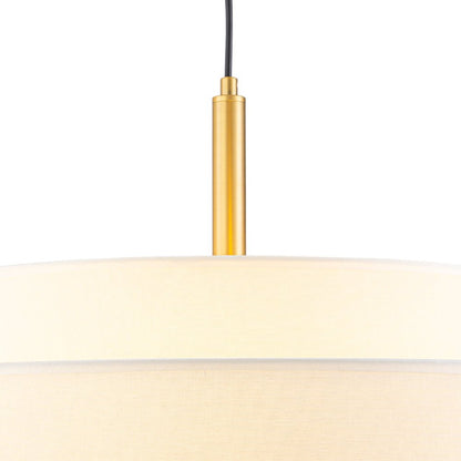 Rowan Tapered Drum Linen Modern Pendant Light