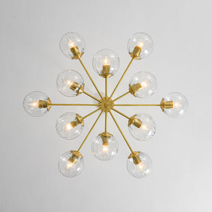 Alora Striped Bubble Glass Modern Chandelier