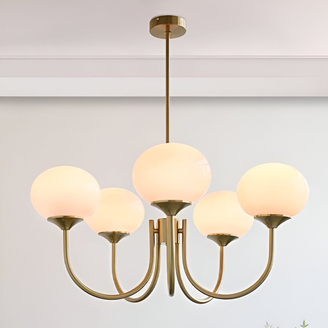 Lampe de plafond en lustre en guimauve