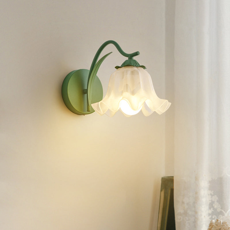 Traditional French Flower Wall Sconce Lamp