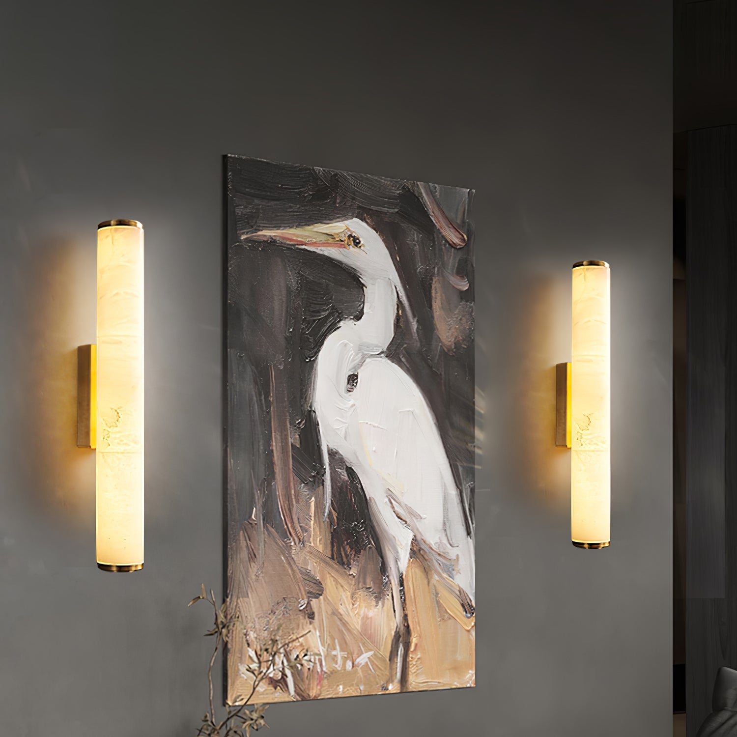 Callisto Natural Marble Wall Lamp