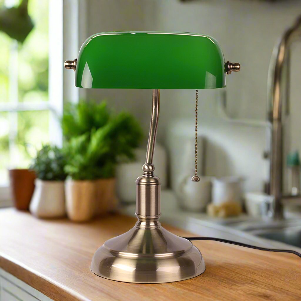 Lampe de table en verre européenne