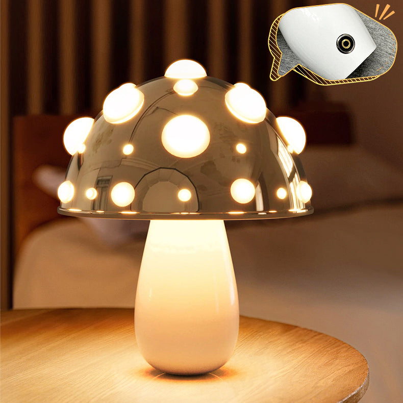 Lampe de table LED champignon créatif contemporain