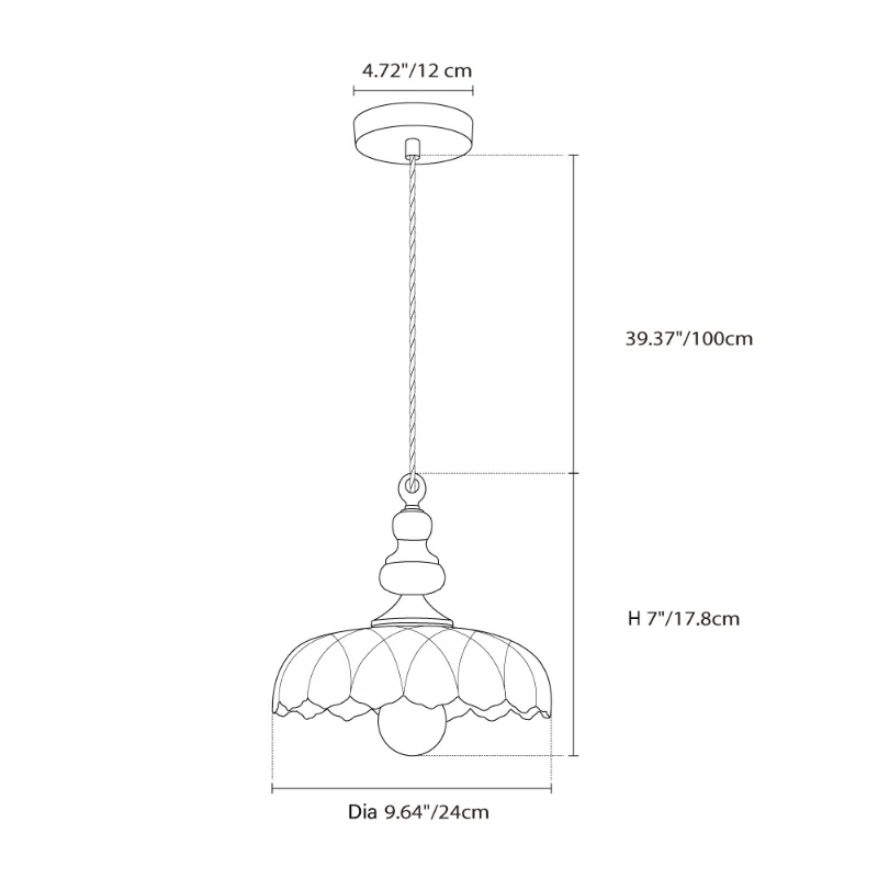 Clarionne Gravierte Globe-Glas-Deckenleuchte