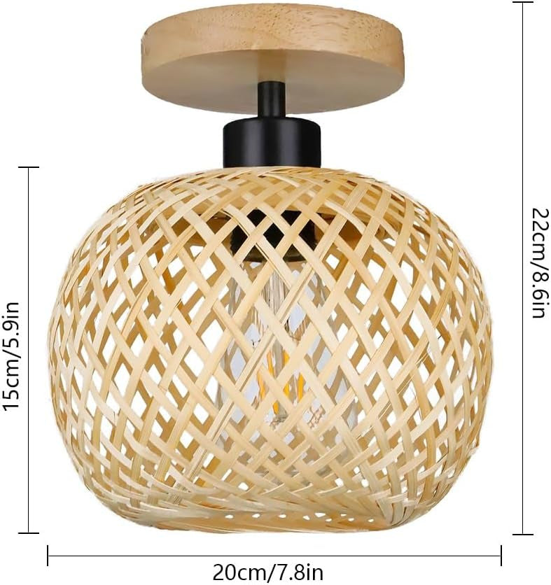 Handmade Ethereal Bamboo Ceiling Light