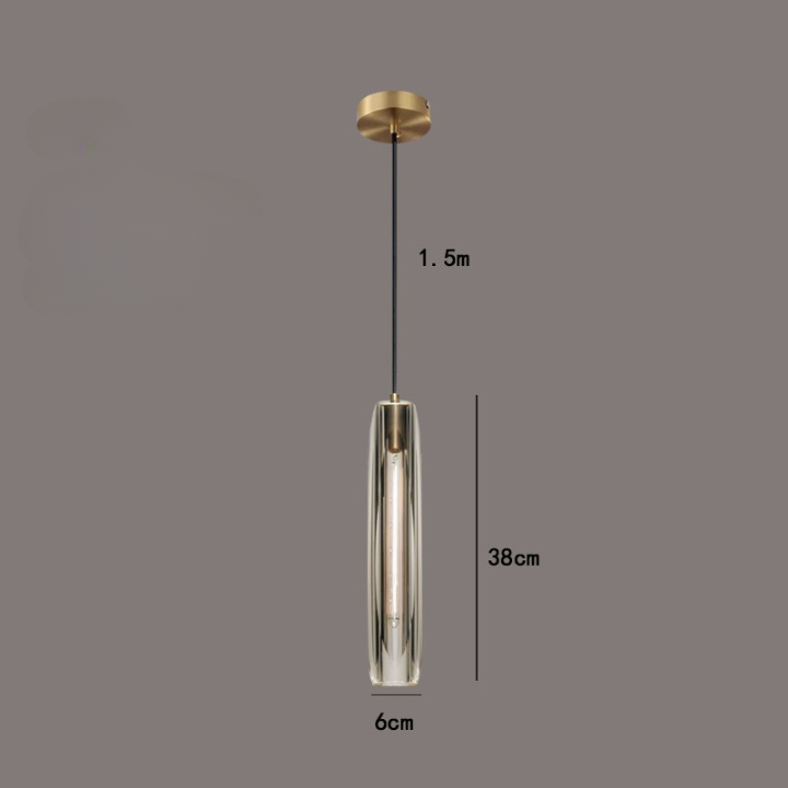 Aurora Luxe Modern Crystal Glass Pendant Light