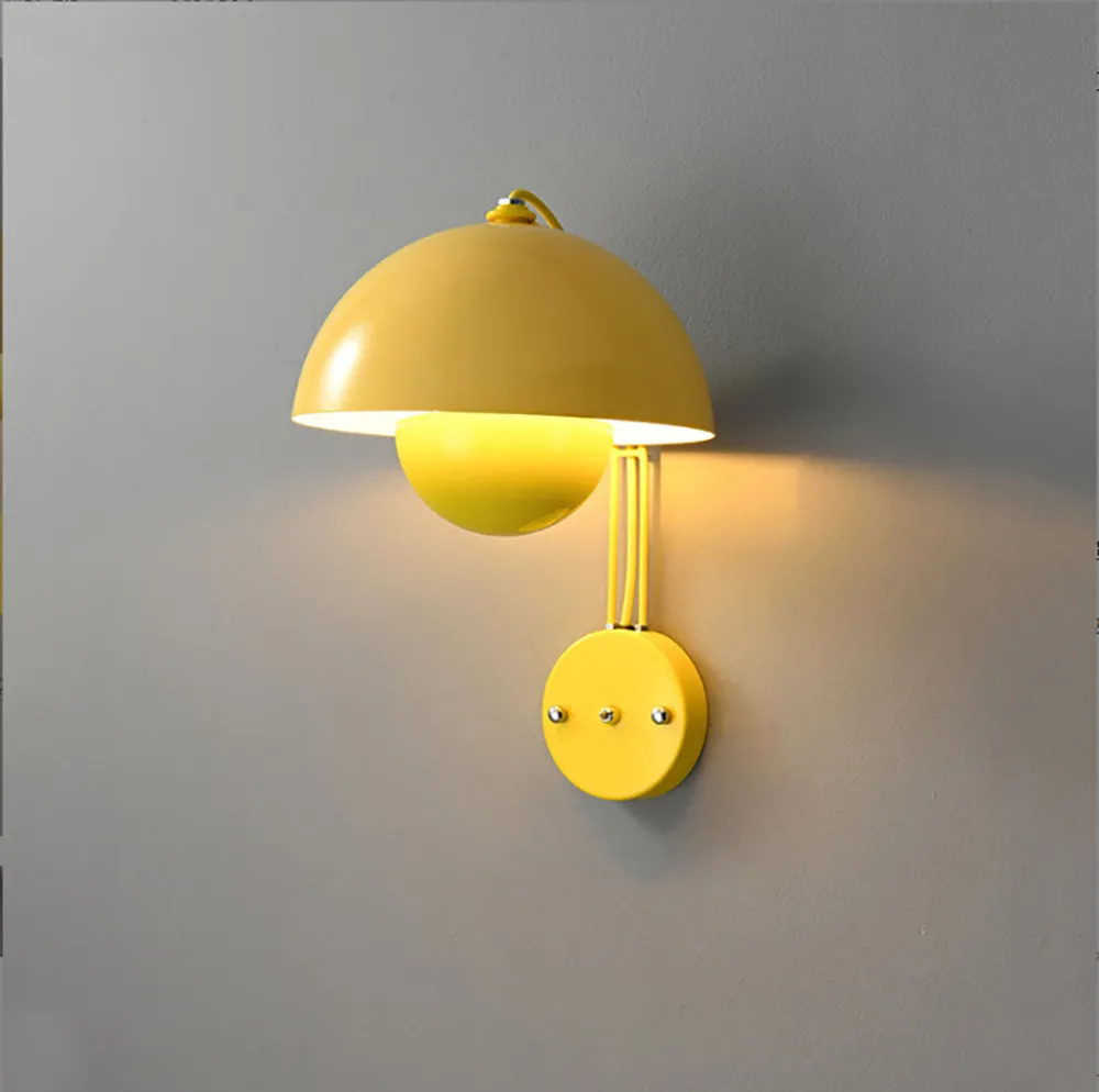 Nordic Style Mushroom Wall Lamp