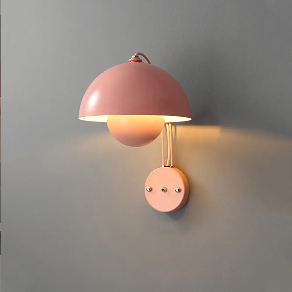 Nordic Style Mushroom Wall Lamp