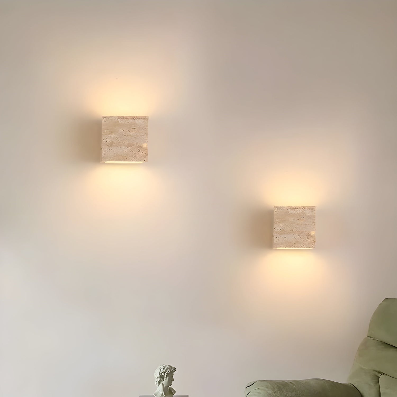 Travertijnsteen IP65 Waterdichte Buiten LED Wandlamp