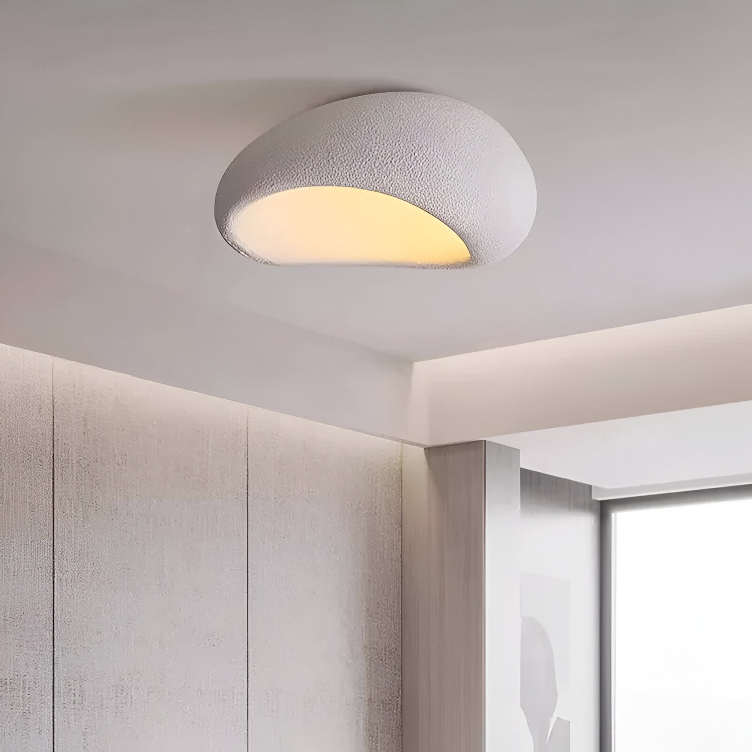 Lampada da soffitto LED in stile giapponese Wabi Sabi minimalista nordico