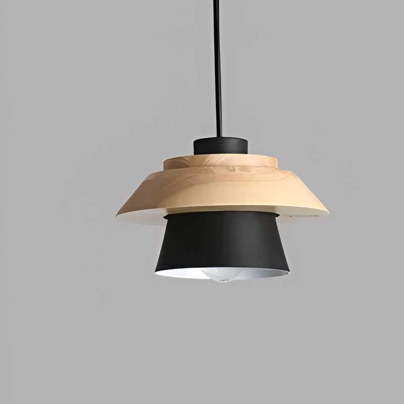 Macaroon Nordic Wood Color Pendant Lamp