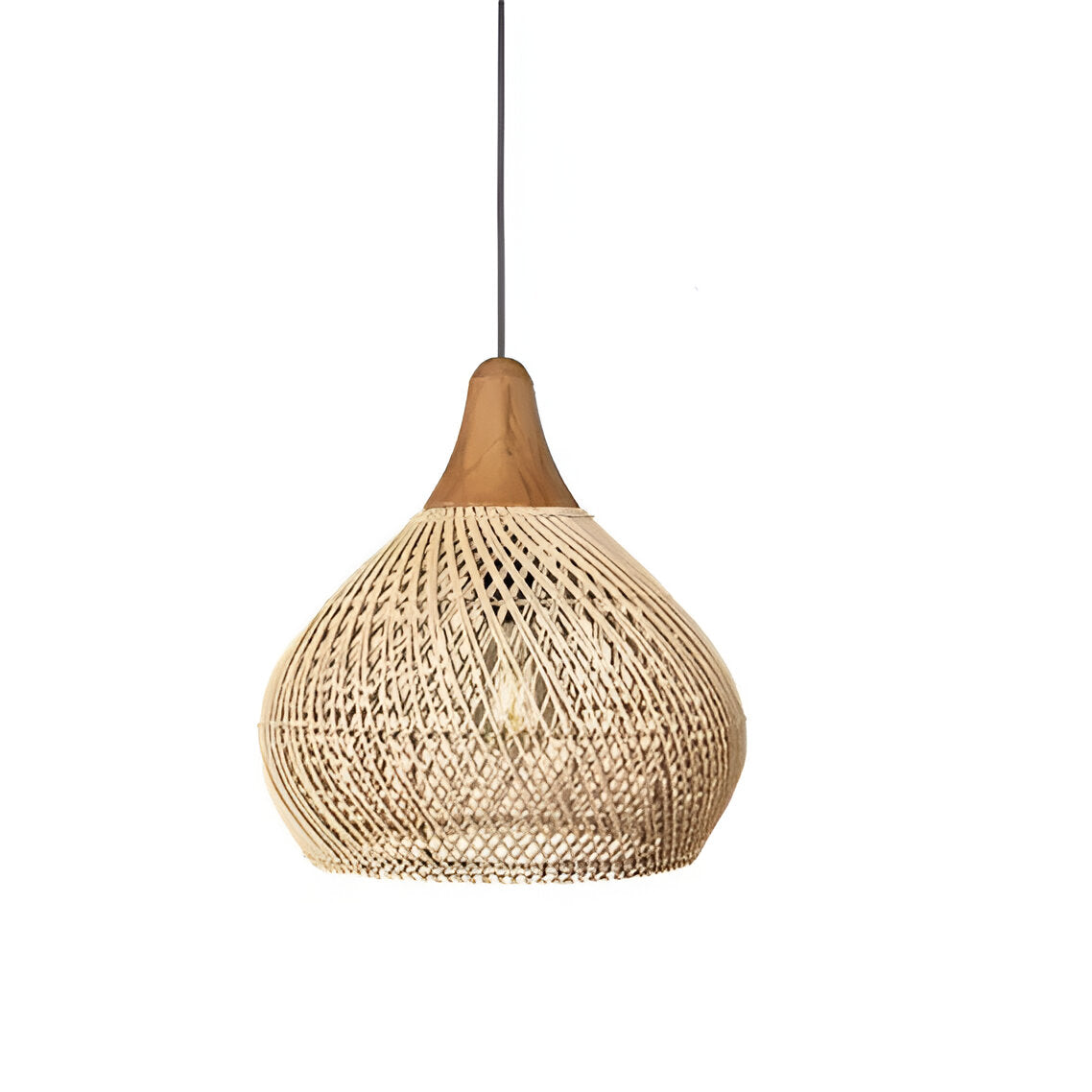 Boho Style Rattan Pendant Light