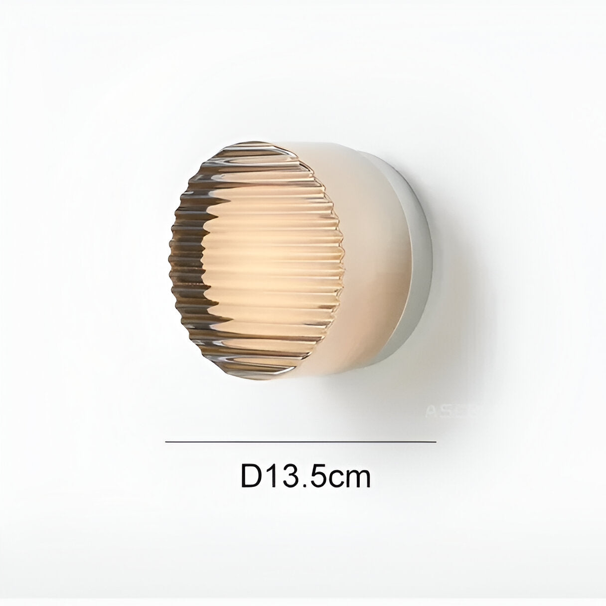 De Luminous Aluminium Wandlamp