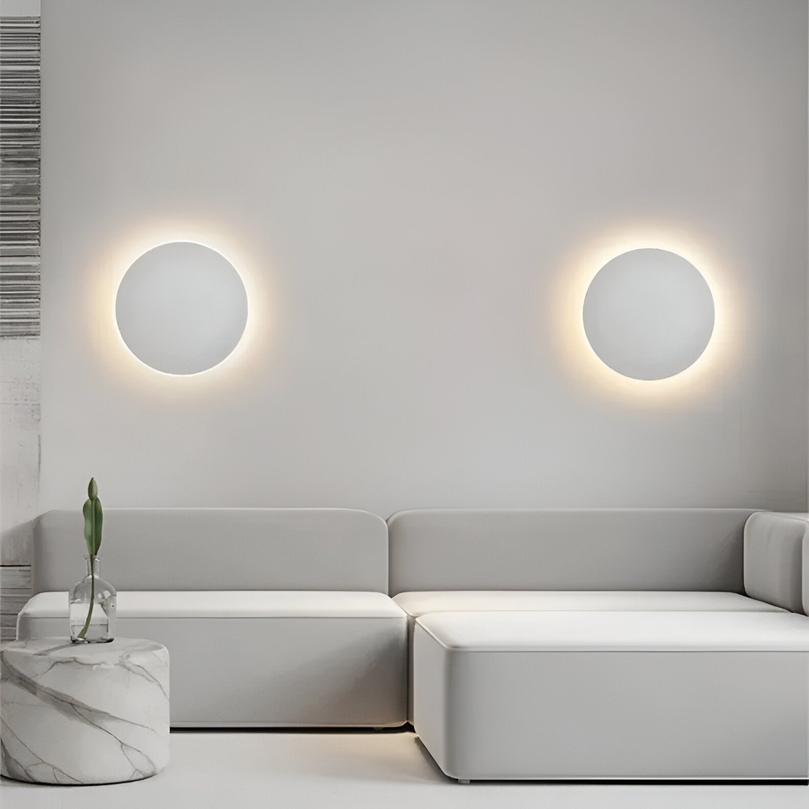 Modern Nordic Round LED Sensor Wall Lamp