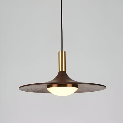 Elegant Walnut Nordic Pendant Light