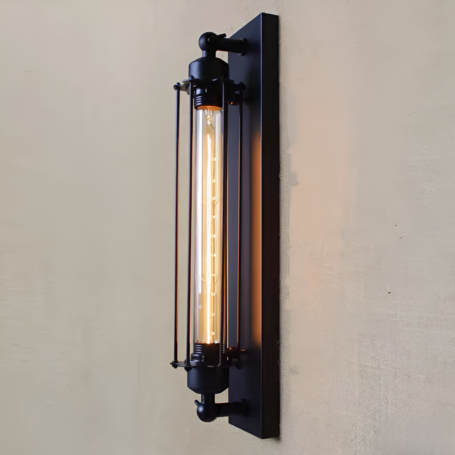 Retro Industrial Edison Long Flute Wall Lamp