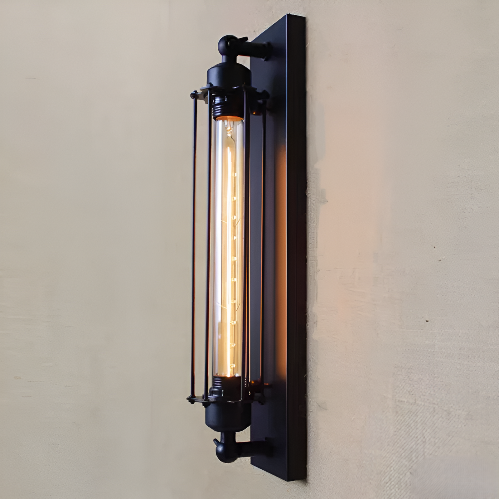 Retro Industrial Edison Long Flute Wall Lamp