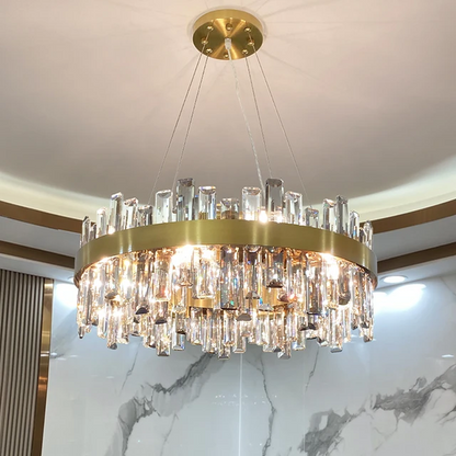 Chandelier en cristal atmosphérique