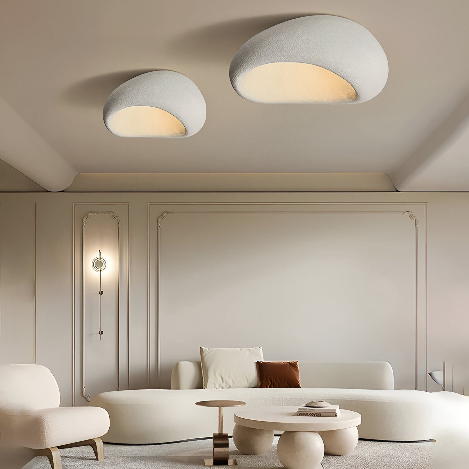 Lampada da soffitto LED in stile giapponese Wabi Sabi minimalista nordico