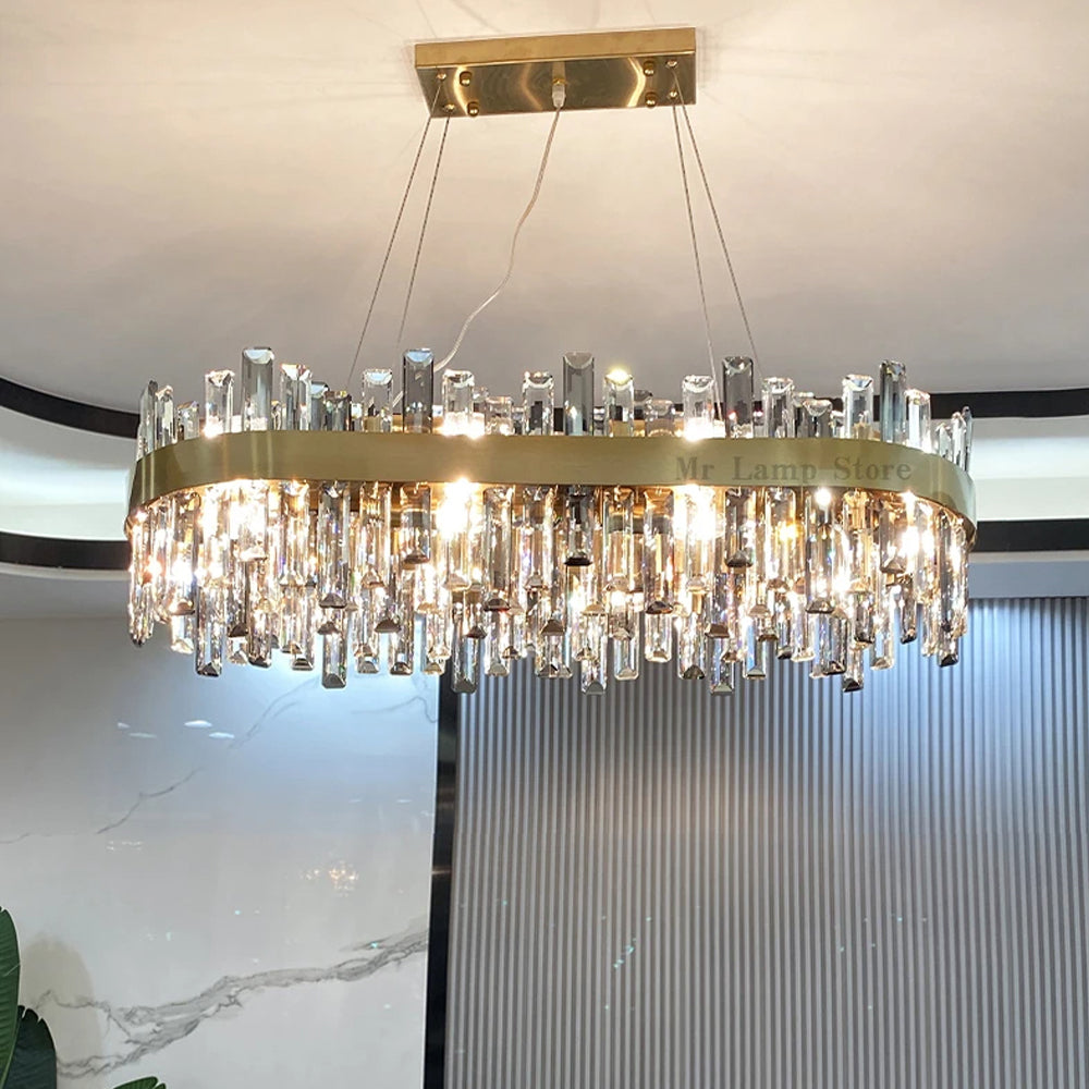 Chandelier en cristal atmosphérique