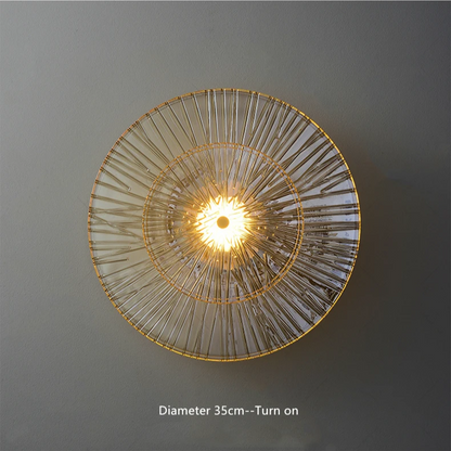 Round Crystal Wall Lamp