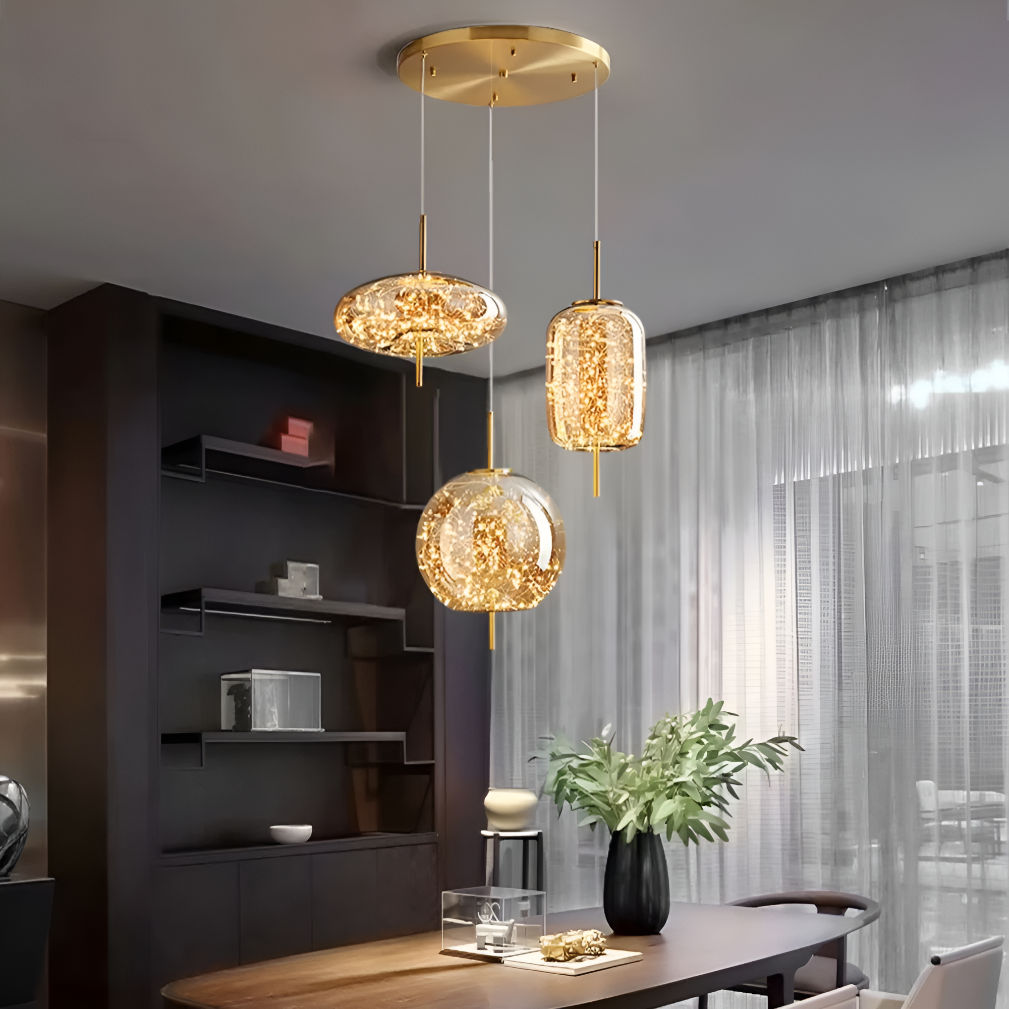 Nordic Luxury Modern Glass Hanging Lamp