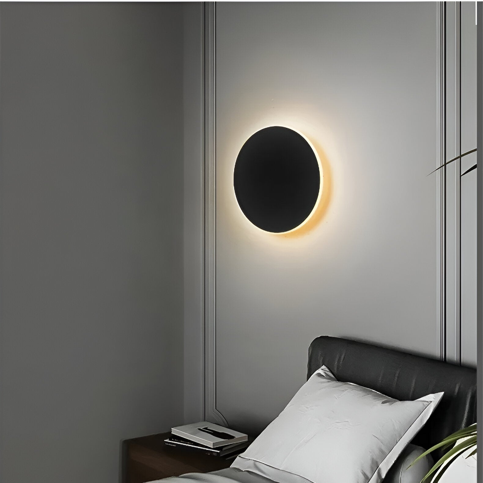 Applique murale ronde LED moderne nordique avec capteur