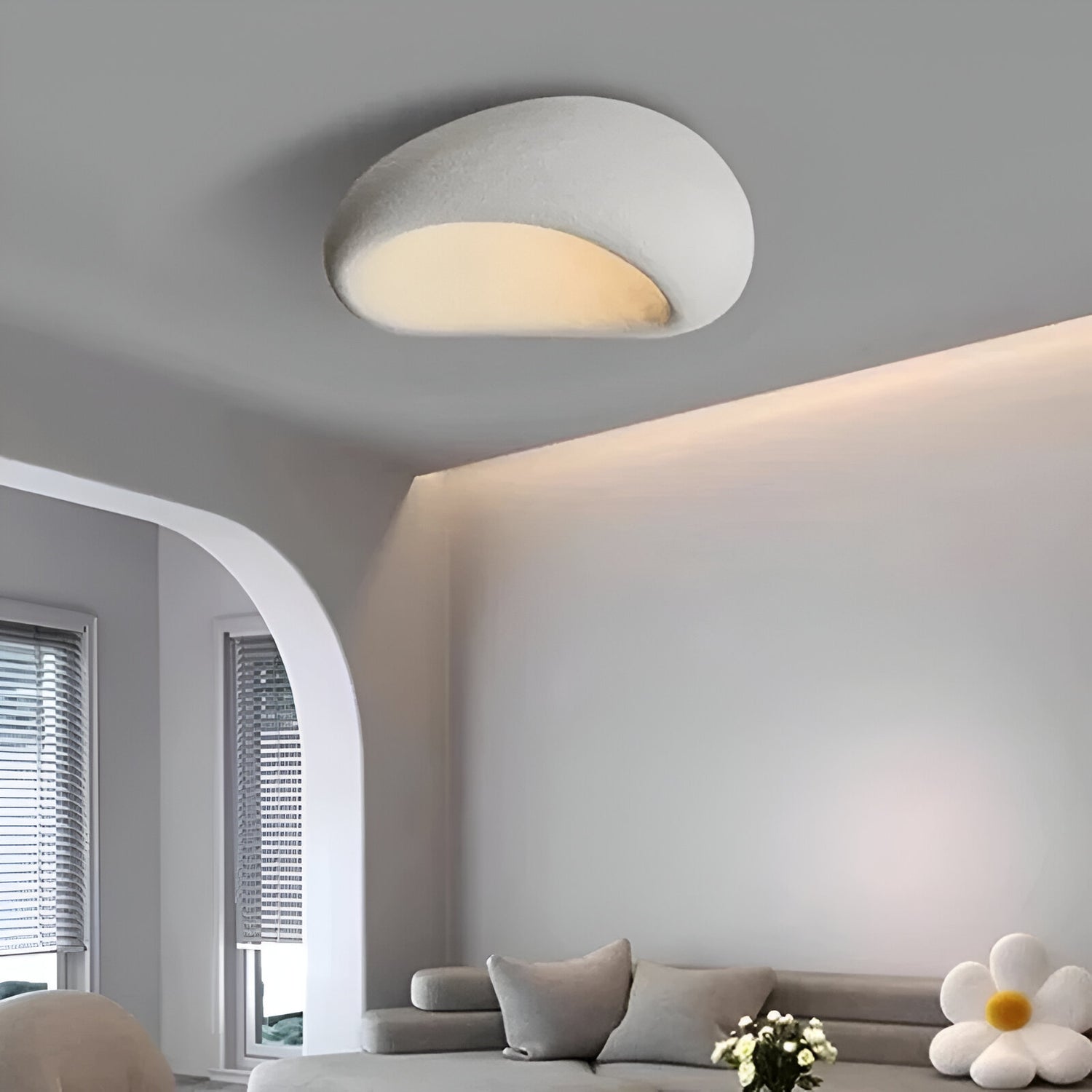 Lampada da soffitto LED in stile giapponese Wabi Sabi minimalista nordico