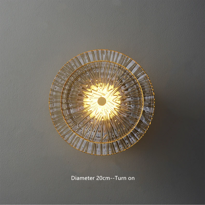 Round Crystal Wall Lamp