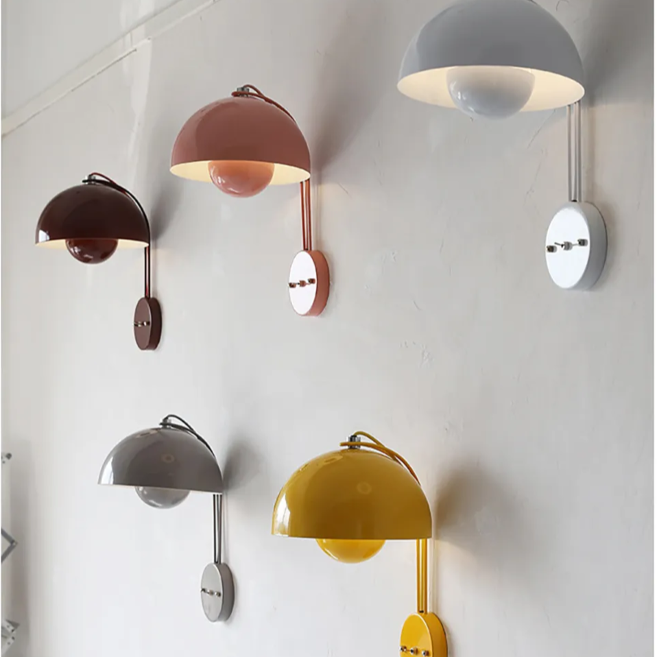 Nordic Style Mushroom Wall Lamp