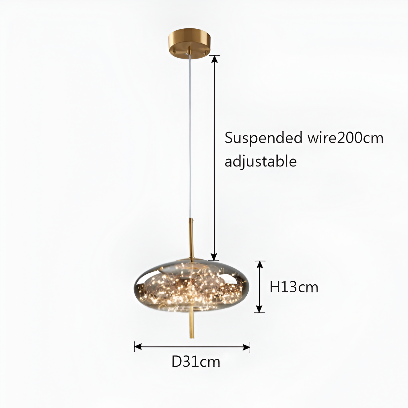 Nordic Luxury Modern Glass Hanging Lamp