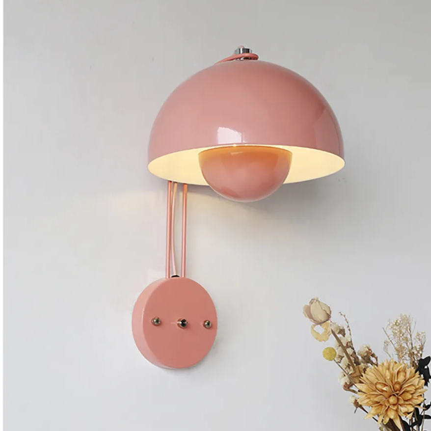 Nordic Style Mushroom Wall Lamp