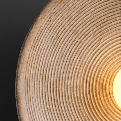 Lampada da parete LED rotonda in ceramica stile retrò