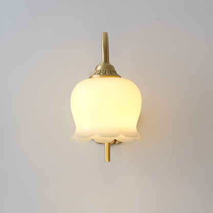 Retro-Creme-Lilie des Tals Blumenlampe