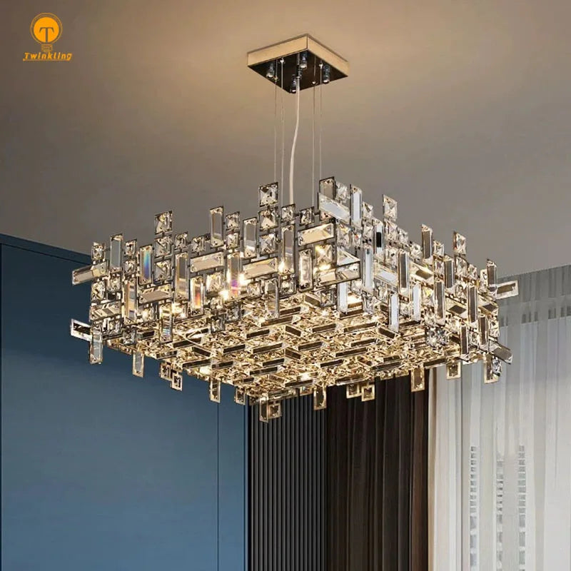 Chandelier en cristal LED de luxe