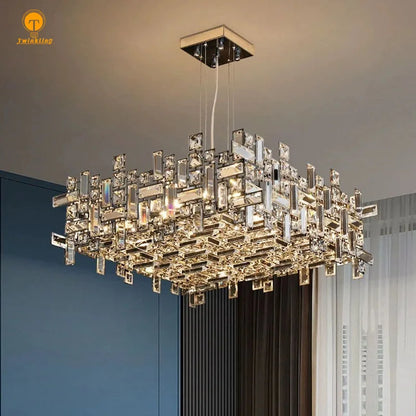 Chandelier en cristal LED de luxe